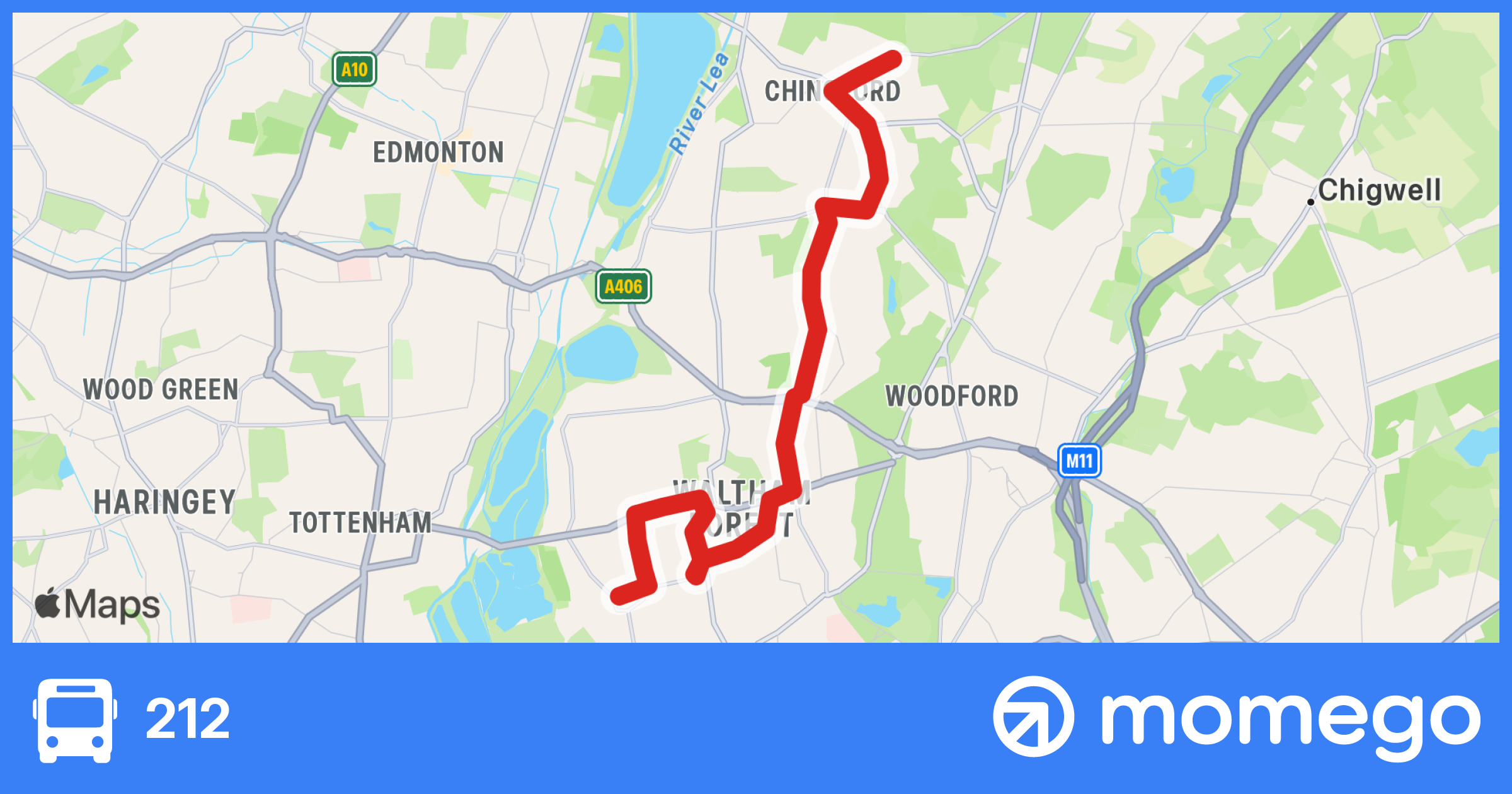 London Buses 212 Bus Route Live Departures | Live Bus Times